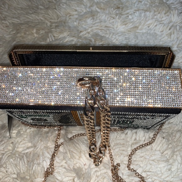 Women’s Swarovski Crystal Money Clutch/Purse - Picture 7 of 16